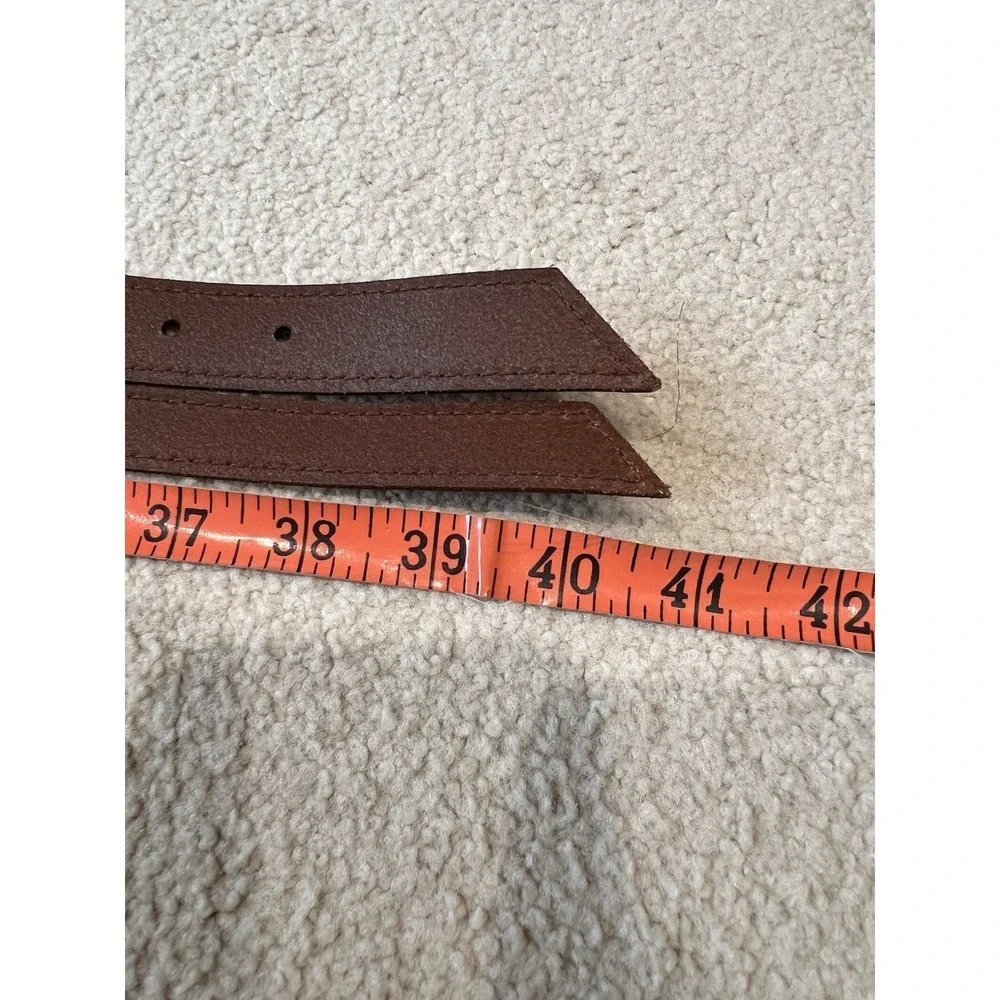 Anthropologie Womens Brown 100% Genuine Leather Belt Size‎ Medium Western Boho